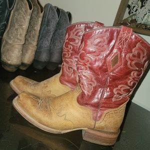 USED JB Dillon Red/Tan women's western boots